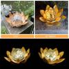 Lotus Shaped Solar Lotus Light Cordless Sculpture Garden Lamp Garden Solar Lights  Home Decoration
