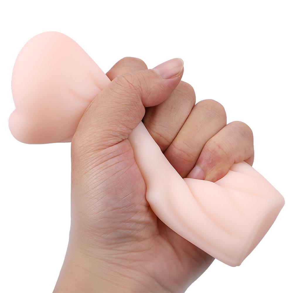 11cm Silicone Male Masturbator Artificial Mouth Anal Vaginal For Men 18 Penis Pump Glans Sucker Real Pussy Sex Toys Erotic Goods