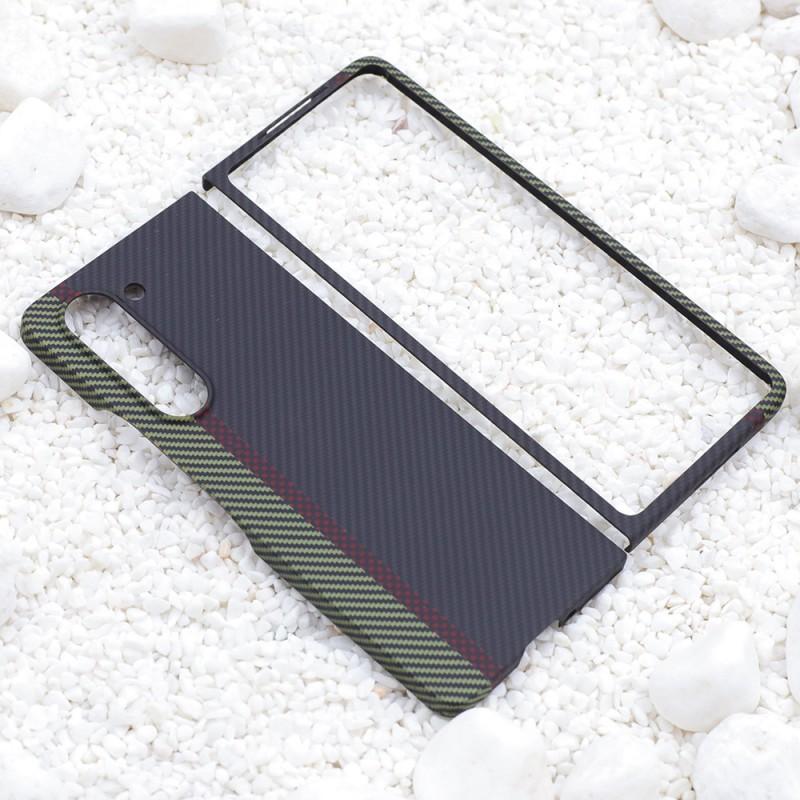 Z Fold5 Phone Case 600D Aramid Fiber Ultra Thin Luxury Business Protective Cover With MagSafe Compatibility