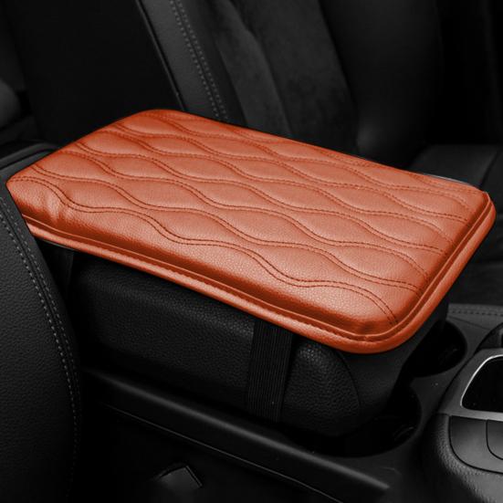 Universal Center Console Cover Waterproof Dirt-Resistant Armrest Box Cushion Protector with Elastic Straps for Most Vehicle