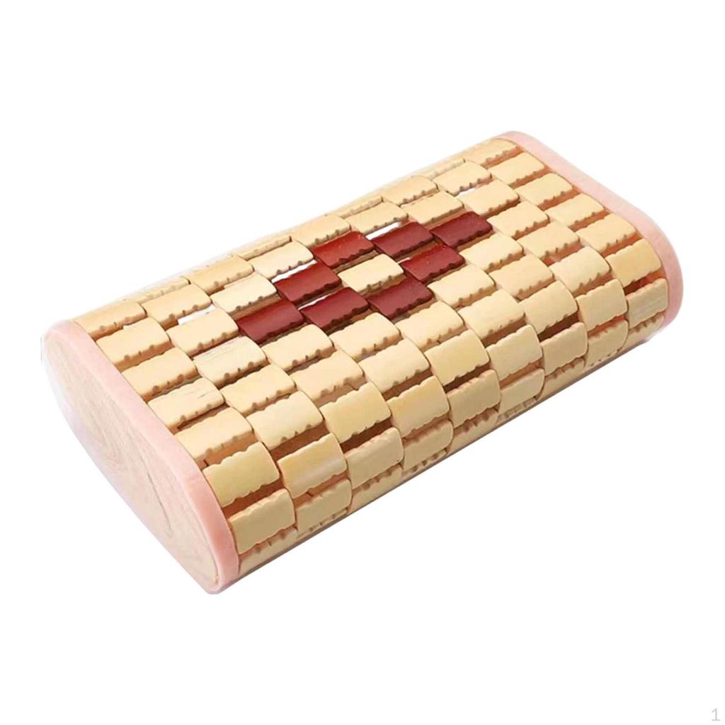 Bamboo Headrest Pillow Sauna Neck Rest for Adults Chinese SPA Comfortable Backrest and