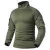 Field Quick Dry Camo Outdoor Long Sleeve T-shirt Training Frog Suit Suit Top Military Training T-shirt Elastic Outdoor Camping Hunting Clothing
