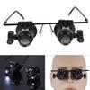 Headband Mount 20X Magnifier Double Eye Glasses Jewelers Repair Wearing Magnifier  Clocks Repair