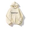 Unisex Hooded Sweatshirt With 3D Foil Letter Print Oversized Cotton Pullover Winter Casual Wear