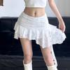 Mini Skirts For Women Irregular Lace Streamers Retro Hottie Street Wear Slim Sexy Short Skirt Gothic Y2k Fashionable Nightclub