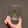 Christmas Tree Heat-Resistant Glass Cup for Milk, Juice, Tea, and Water - Home and Desktop Use