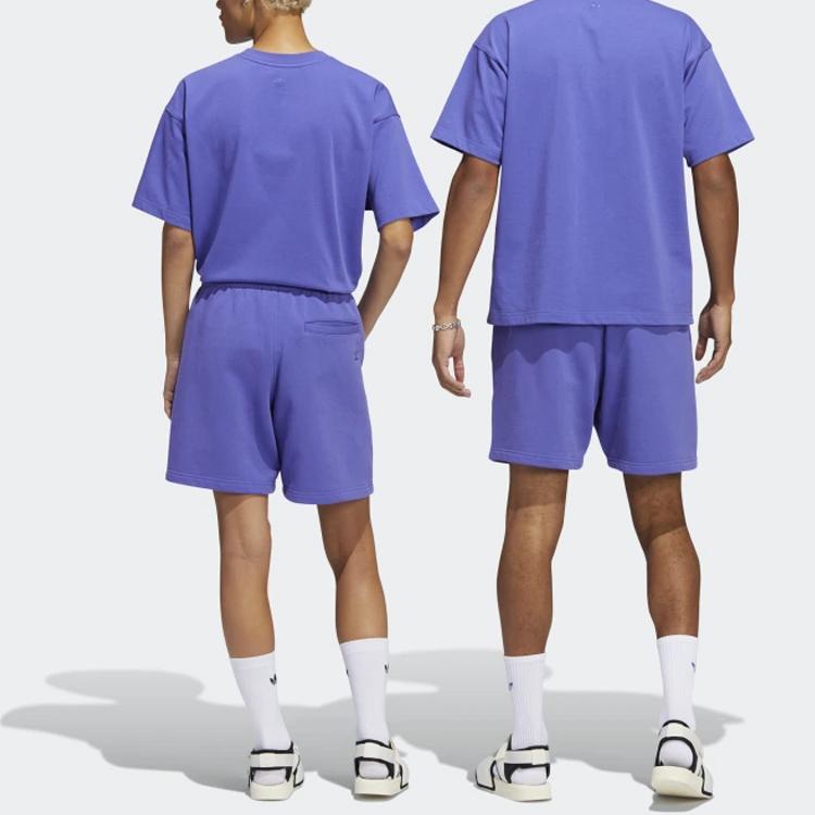 adidas Оригинальные спортивные шорты Trefoil X Pharrell Williams Co-Branded, однотонные, с эластичной талией, мужские плавки, фиолетовые, HF9922