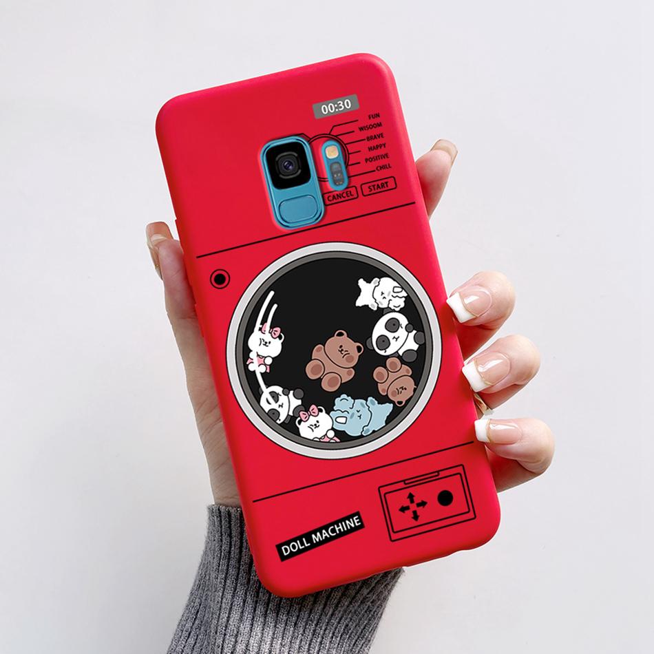 Case For Samsung Galaxy S9 S 9 Plus Phone Cover Cute Cat Cartoon Bear Frog Soft TPU Coque For Samsung S9 Bumper S9+ S9PLUS Funda