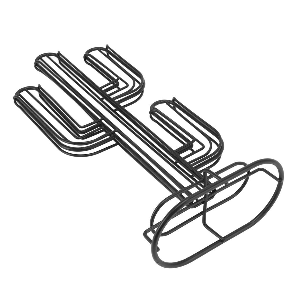 Cactus Shaped Coffee Pod Holder Home Black Iron Coffee Capsule Storage Stand Organizer Holds 48 Coffee Pods