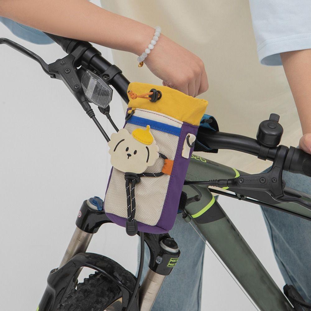 Polyester Cycling Front Bag Storage Bicycle Hanging Pouch Cycling Outdoor Sports