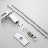 Смеситель для раковины Baralho с LED-подсветкой, полированный, для монтажа на борт раковины, 3 цвета
