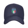 Personalized Italia Figc Baseball Cap for Unisex Women Breathable Italian Football Gift Dad Hat Outdoor