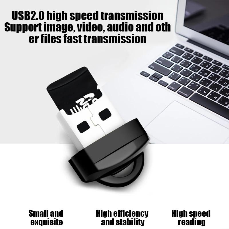 1/2 шт USB Micro SD/TF кард-ридер USB 2.0 мини мобильный телефон кард-ридер высокоскоростной USB-адаптер для ноутбуков аксессуары