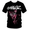 New Cartoon Gorillaz 3D Printed T-shirt Men's Women's Casual Hip-hop Short-sleeved Harajuku Style Street T-shirt
