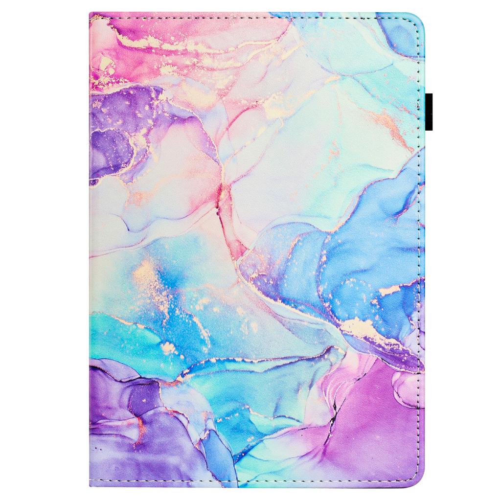 For Lenovo Tab M11/Xiaoxin Pad 11 2024 Case Marble Leather Protective Tablet Cover Auto Wake Sleep