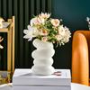 Flower Vase High Durability Smooth Edge Shatterproof Modern Table Spiral-Shaped Flower Vase Centerpieces Decoration AVE