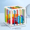 Baby Shape Sorter Toy, Montessori Sensory Cube Sorting Toys, Motor Skills Training Block Games, Kids Educational Toys for Children