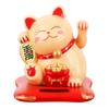 Солнечная энергия Maneki Neko Lucky Cat Приветствующий китайский Lucky Cat Машет рукой, Призывая Статуэтки Удачи для Домашнего Декора