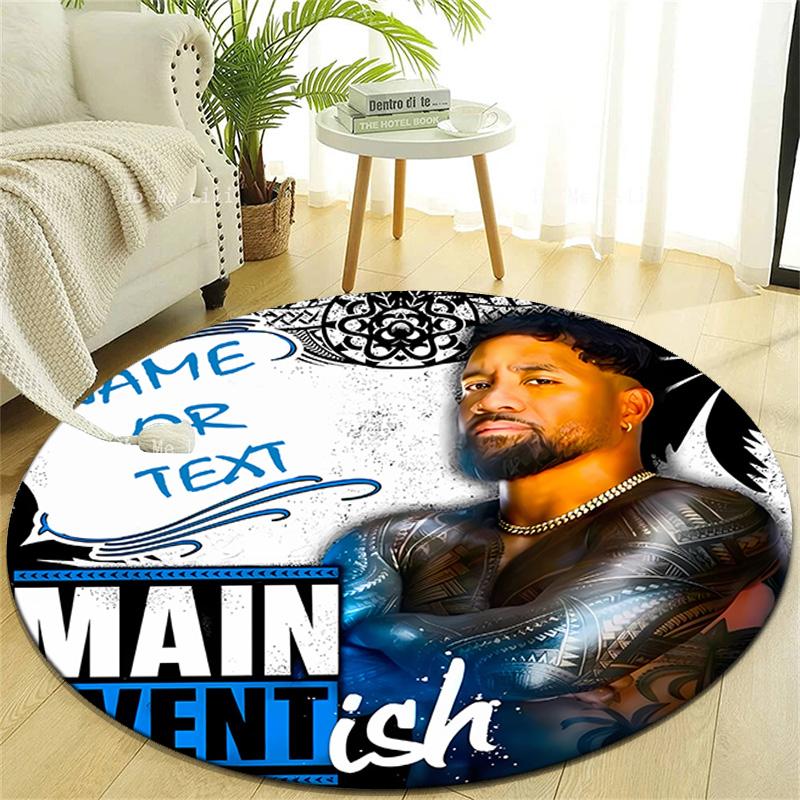 Personalized J-JEY USO YEET Round Chair Office Rug - Perfect for Mat, Office Chair & More - Ideal Gift for Birthdays and Holidays
