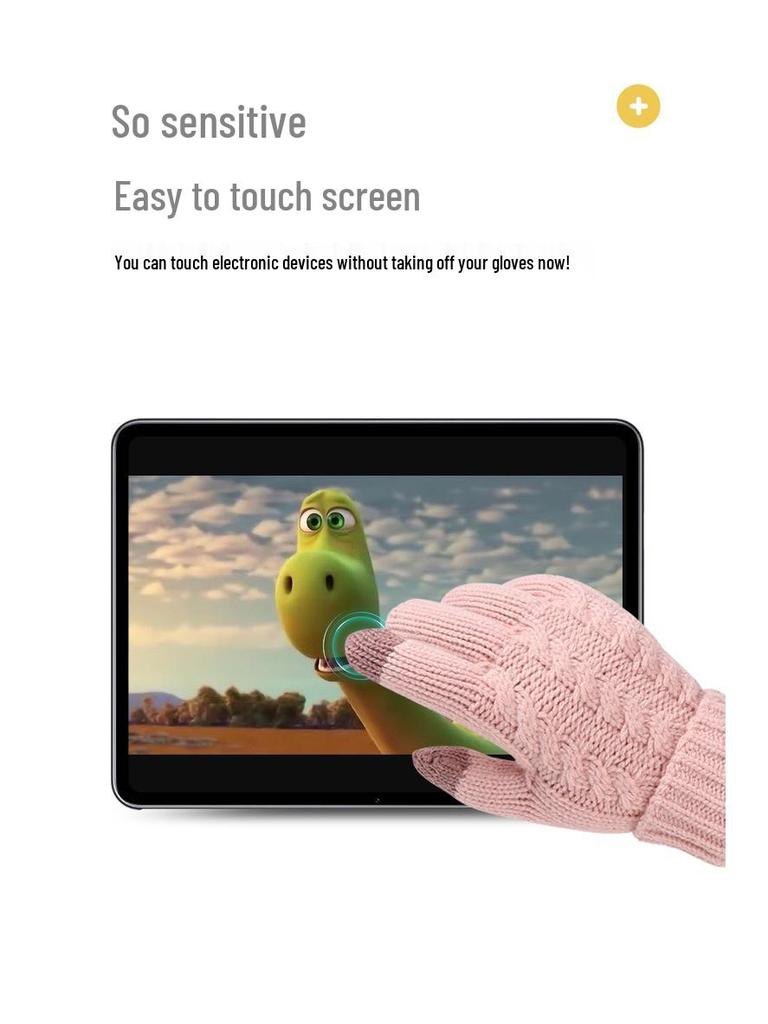 Детский зимний набор с помпоном: шапка, шарф и перчатки – на флисовой подкладке, теплый, вязаный комфорт