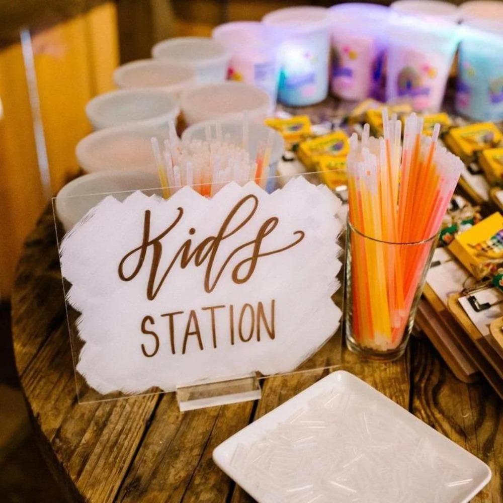 Blank Acrylic Stand Clear Table Number Stands Place Card Holder  Anniversary Celebration