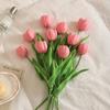 5/10 шт. Букет тюльпанов, искусственные цветы, 33 см, поддельные цветы для декора дома, комнаты, сада, свадьбы, вазы, цветочная композиция