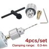 With Chuck Key Mounted Clamping Electric Motor Shaft Micro Motor 0.3-4mm Taper Drill Chuck