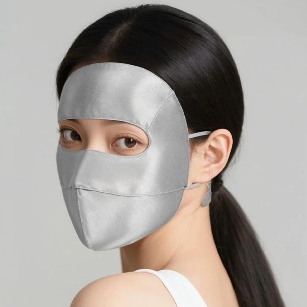 Breathable Summer Sunscreen Mask 100% Silk Bike Cycling Mask Fashion Face Mask  for Women