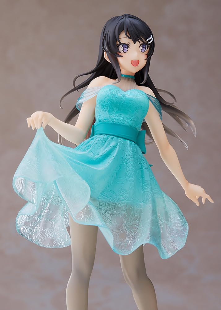 Taito Rascal Does Not Dream of Bunny Girl Senpai Coreful Figure Sakurajima Mai Clear Dress ver.