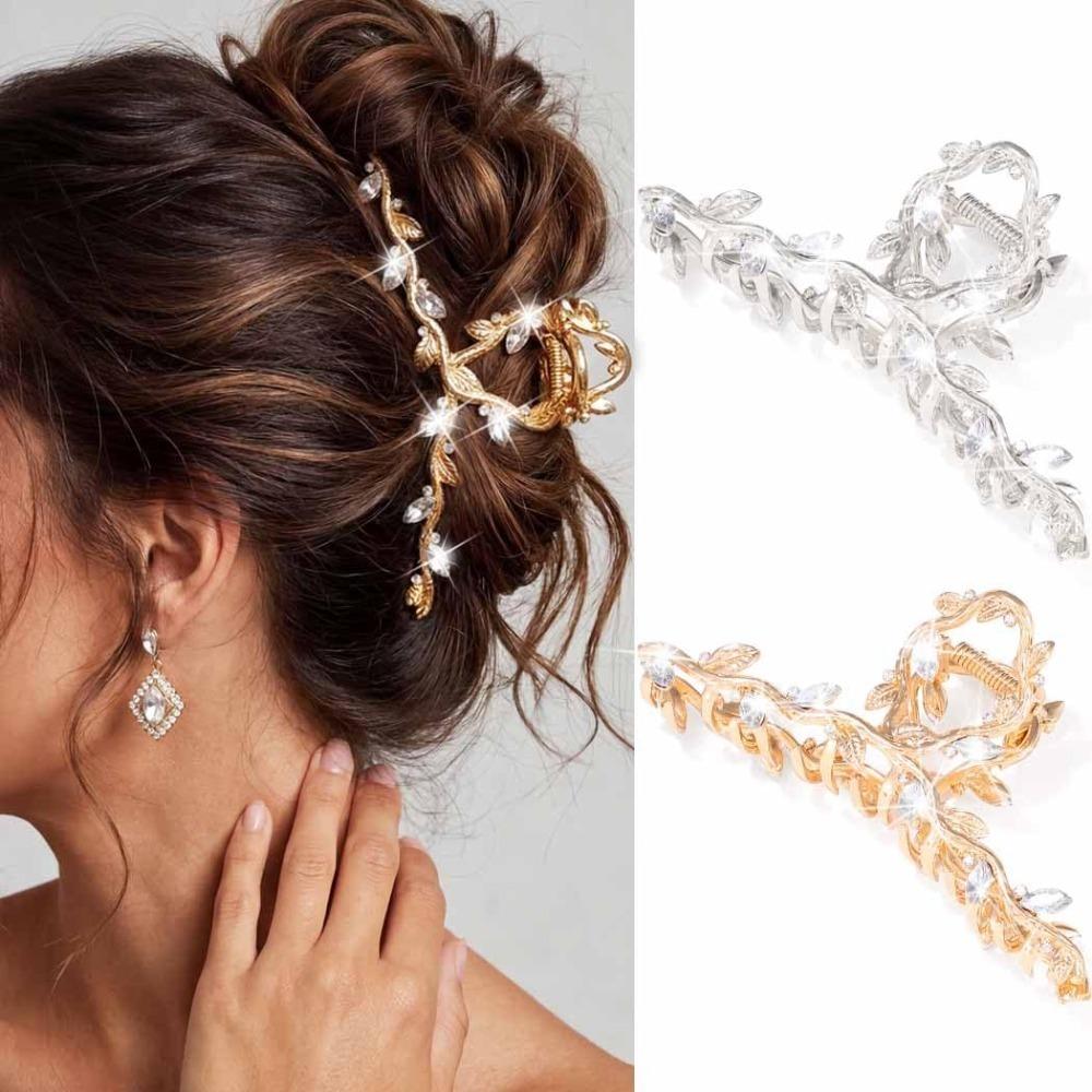 Large Size Hair Styling Clamp Clip Leaf Shape Hair Clip Fancy Hair Claw Clip Hair Accessories