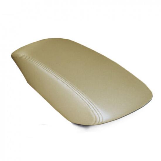 Leather Car Center Console Lid Armrest Cover Tan Beige For Toyota Camry 2007-11