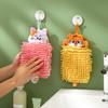 Hand Hanging Towel Cartoon Hangable Thickened Water Absorption Chenille Household Kitchen Handball