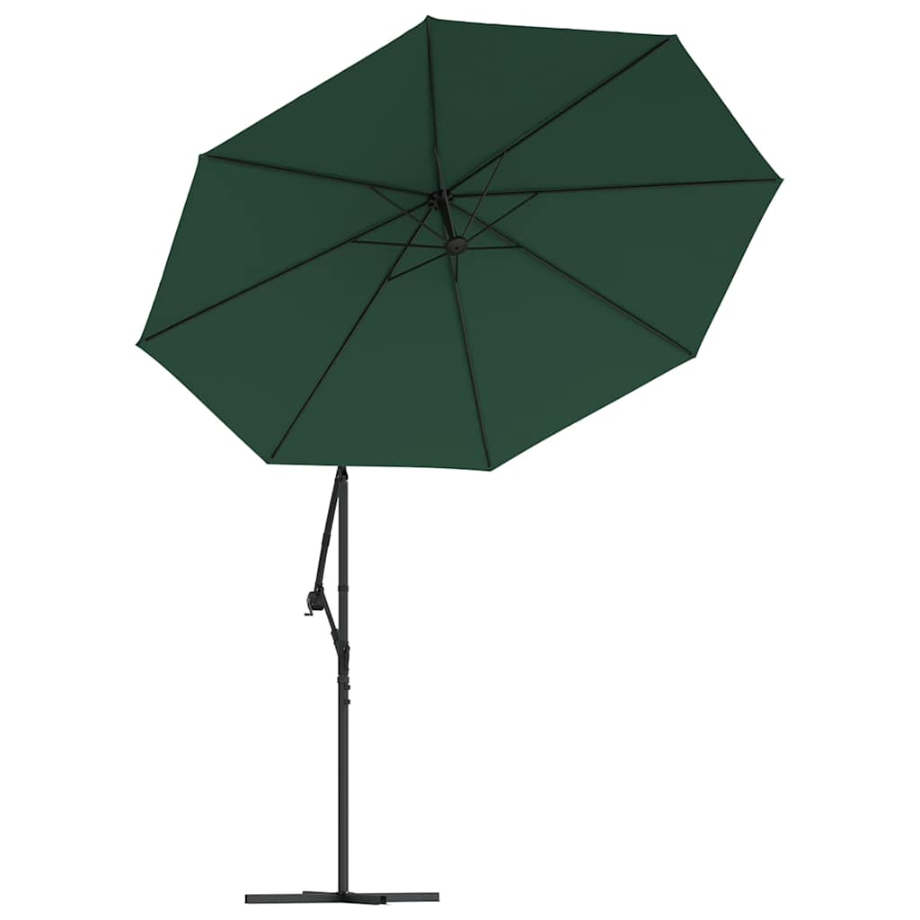 vidaXL Sonnenschirm Ampelschirm mit LED-Beleuchtung 300 cm Metallmast
