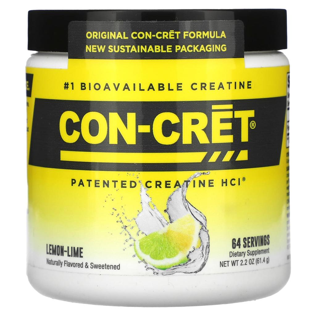 Con-Cret Creatine Hcl, Lemon-Lime, 2.17 Oz (61.4 G)