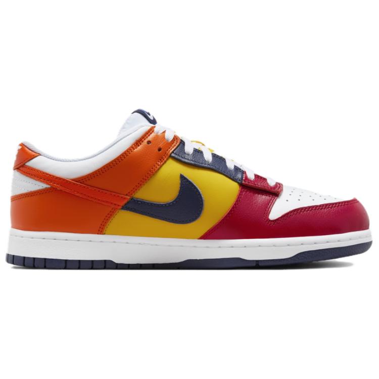 Nike Dunk Low Japan QS What The 2024 унисекс кроссовки многоцветные полуночно-темно-синий Varsity-Maize IB2051-400