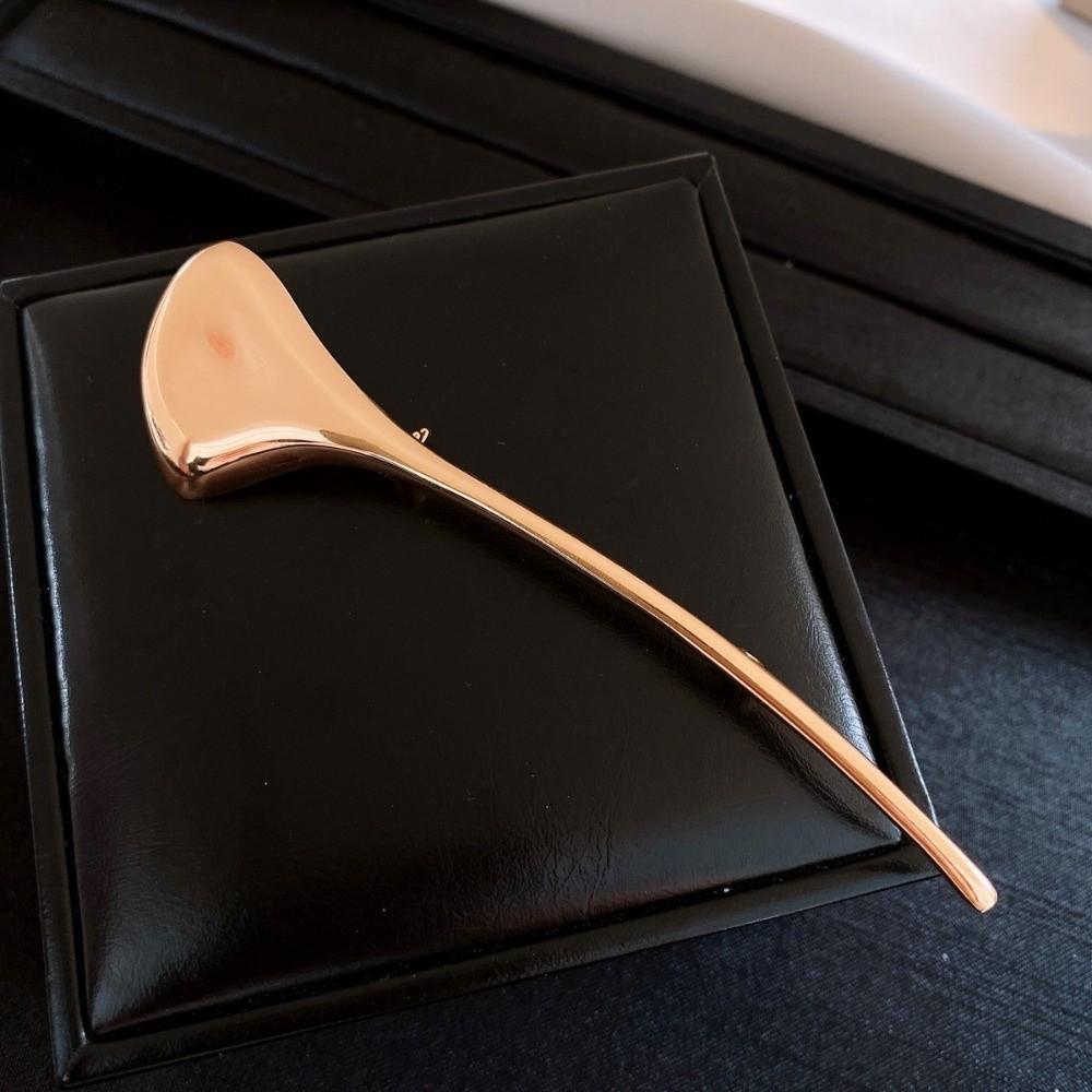 Украшение-корсаж Брошь Лист гинкго Винтажная Элегантная Длинная Брошь-булавка Золотая Роскошная Металлическая Глянцевая Брошь Одежда в западном стиле