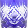 [Оригинальный продукт] Стакан для саке "Эдо Кирико" от Tajima Glass (Гвиноми) - приблизительно. Диаметр 5 см x Высота 6 см, прибл.. Объем 70 мл, Узор Нанако, Лазурит