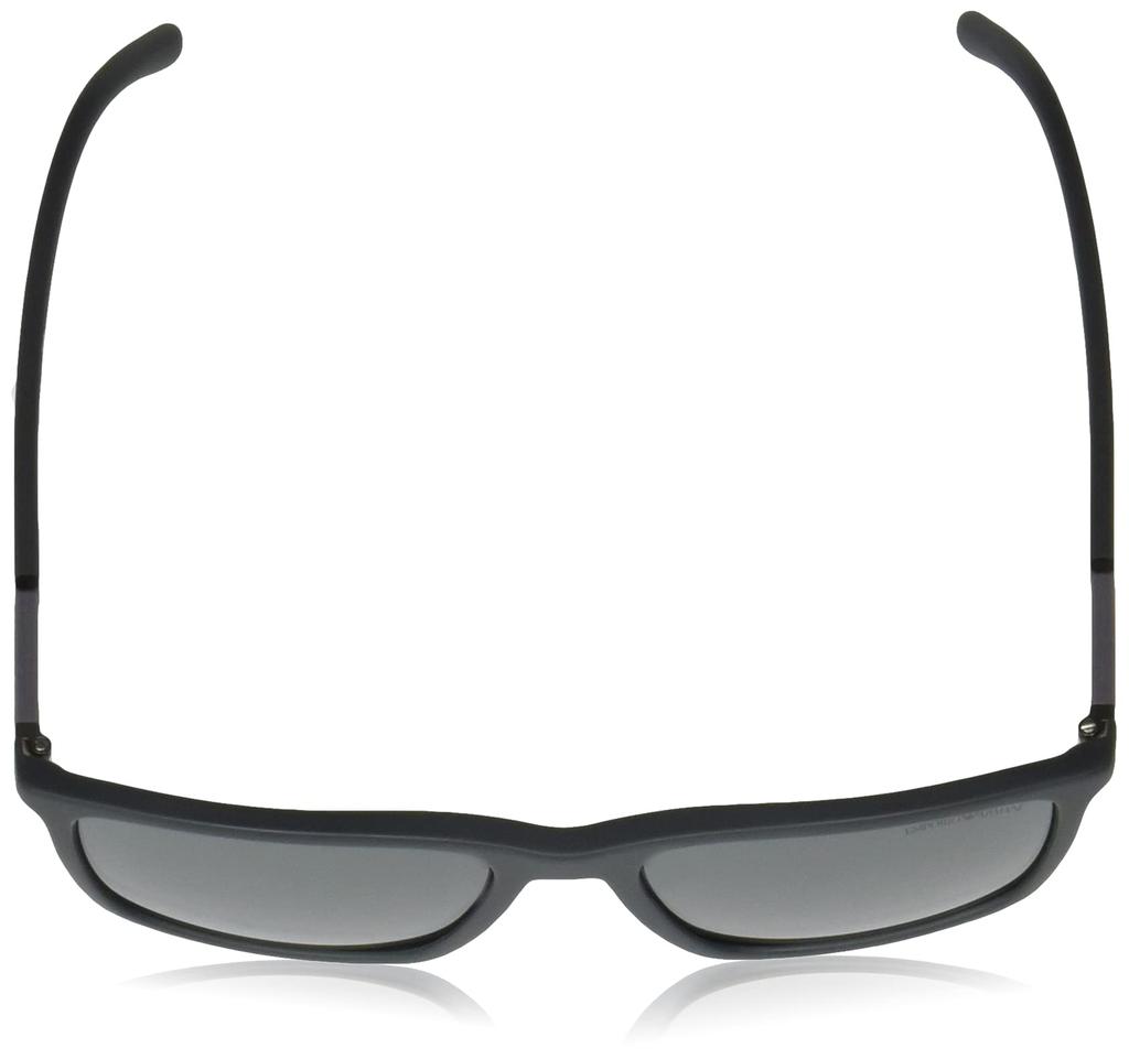 Emporio Armani EA4161F Men's Sunglasses, Matte Grey/Grey Mirror Silver Lens, Size 58