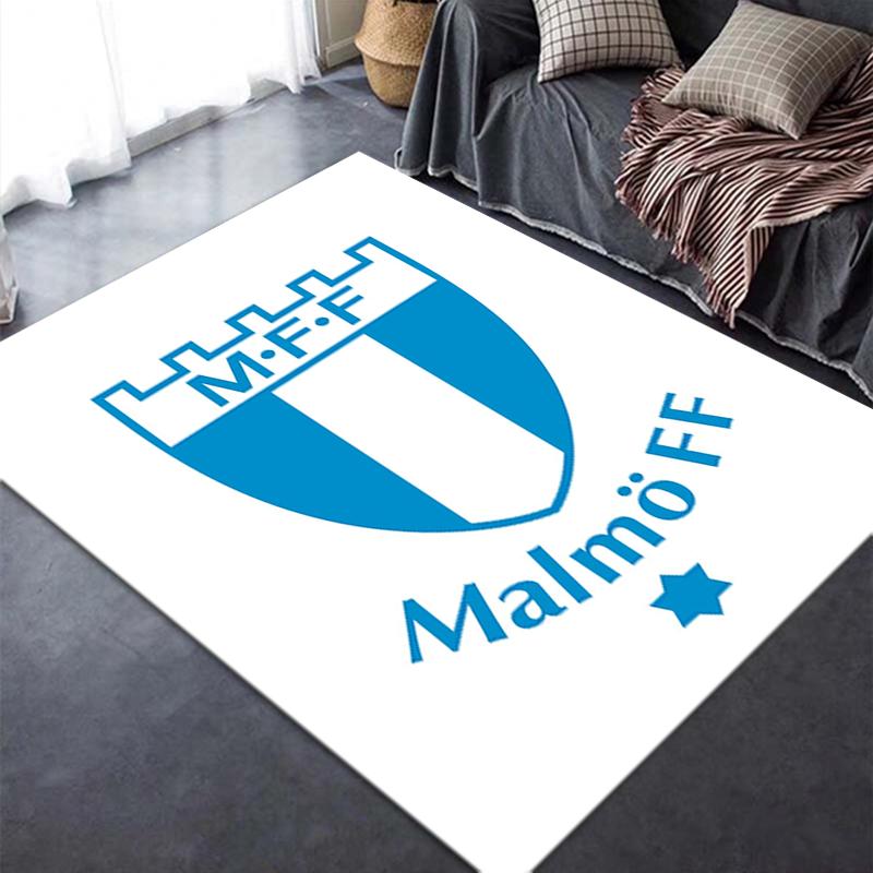 Новый ковер Malmö FF 2025 для гостиной, спальни, дома, украшение дивана, нескользящий коврик для игр детей