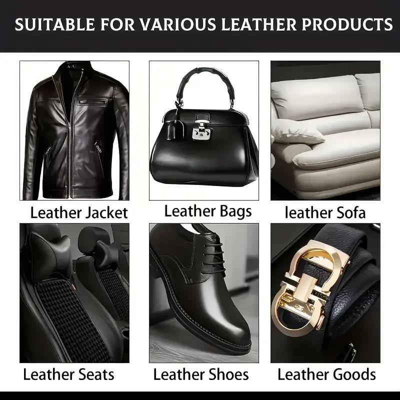 Многофункциональный набор для реставрации кожи:полировальный воск для салона автомобиля, средство для обработки дивана против старения, паста для восстановления цвета пластика, автомобиль