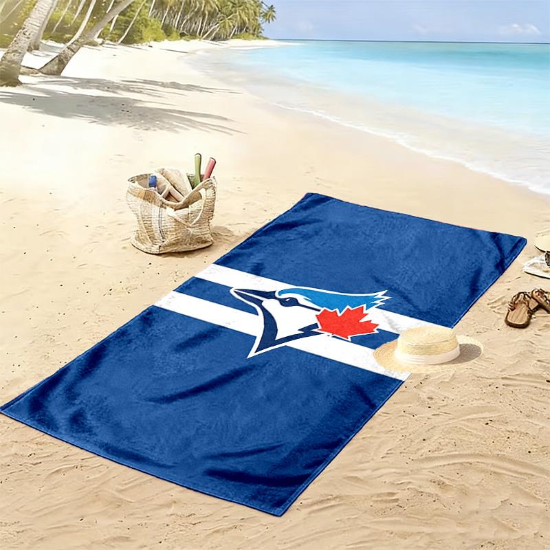 Пляжное полотенце с принтом Toronto Blue Jays, большое, мягкое, быстросохнущее, для пляжа, кемпинга, плавания