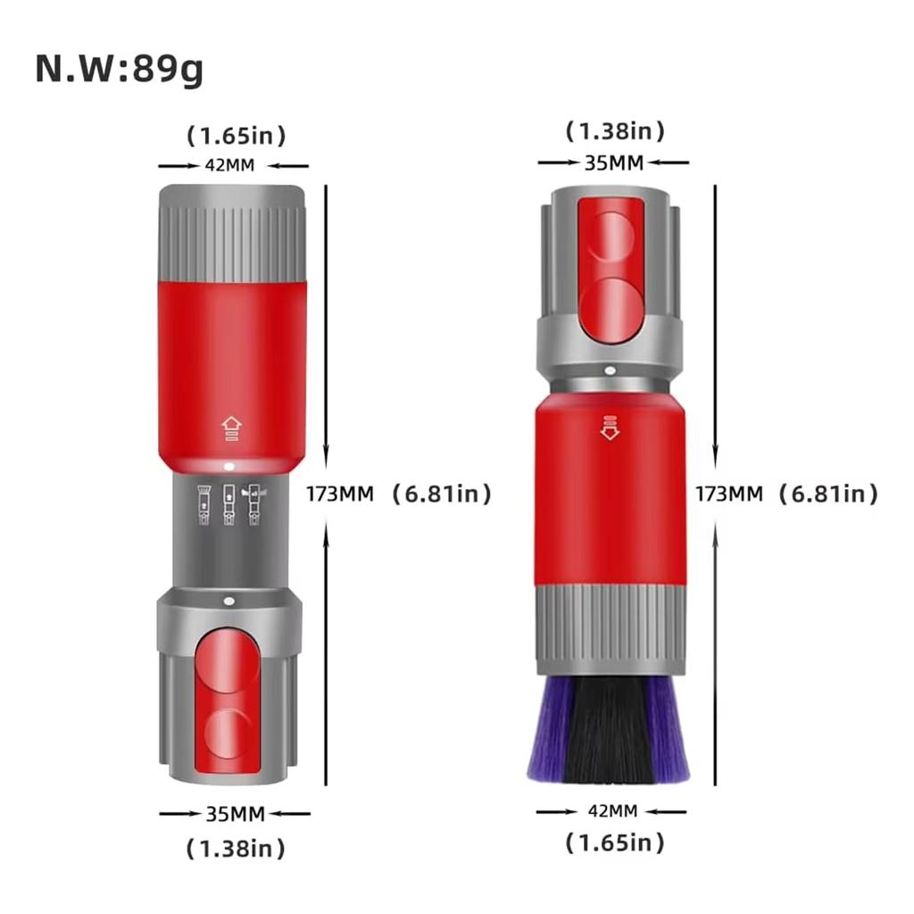 Ultra Fine Soft Bristles Brush for Dyson V11/V10/V8/V7 Vacuum Cleaner Dust Removal Cleaning Tool