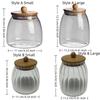 Transparent Airtight Glass Containers Moisture Proof Tea Storage Jar  Coffee Bean Seasoning