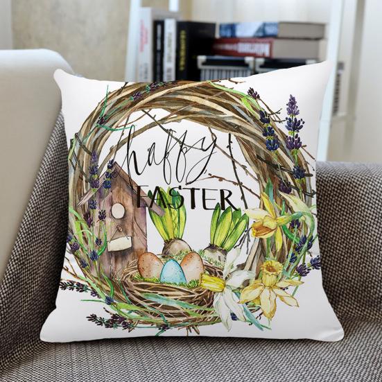 Пасхальная наволочка, удобная, создающая атмосферу, моющаяся, стильная, Счастливой Пасхи, весенняя наволочка, домашний декор, повседневное использование