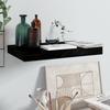 VidaXL Floating Wall Shelf High Gloss Black 40x23x3.8 Cm MDF