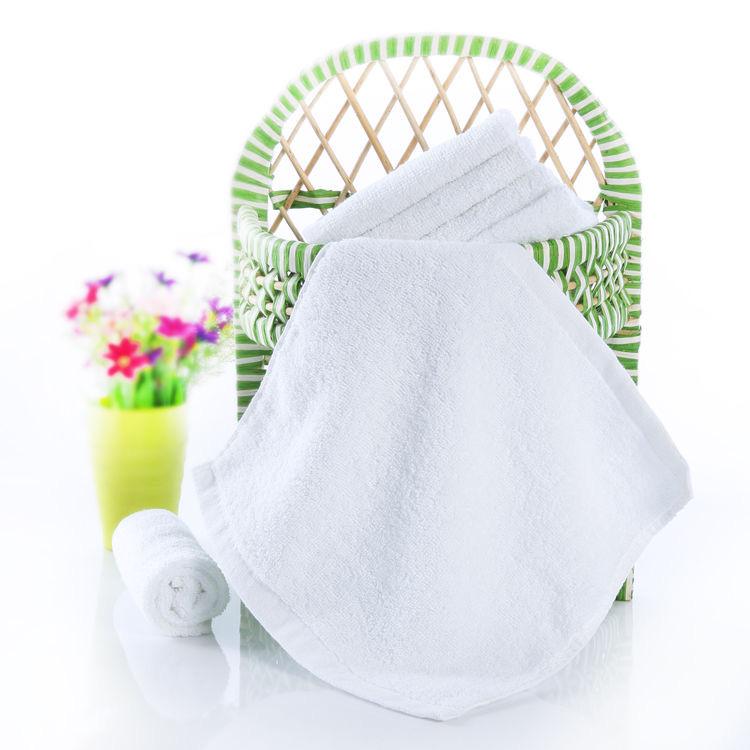 Thick White Cotton Hand Towel for Kitchen, Restaurant & Kindergarten
