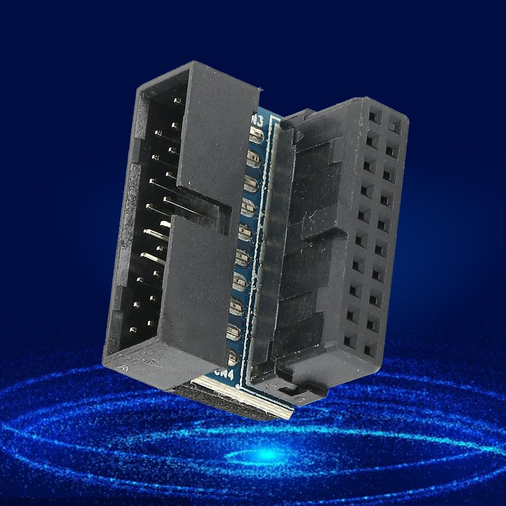 19-контактный поворотный разъем на 90 градусов для подключения хост-проводки, аксессуары для настольных компьютеров