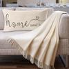 MFGNEH Home Sweet Home Quotes Farmhouse Pillow Covers 12x20 Inch,Farmhouse Decorative Lumbar Throw Pillow Case Cushion Cover,Housewarming Gift