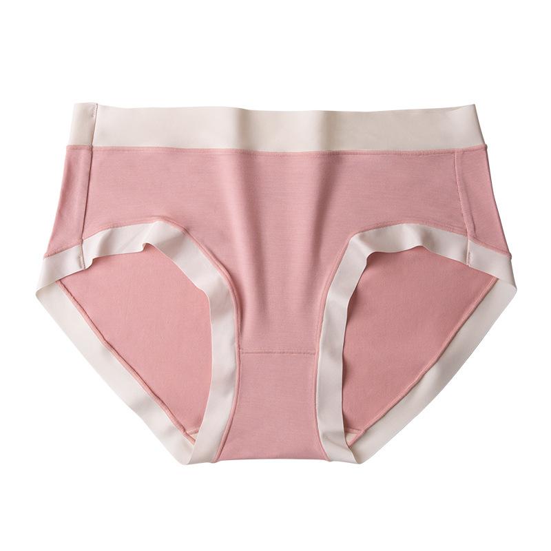 Ladies Spring and Autumn Comfortable Camellia Fragrance Antibacterial File Waist Breathable Briefs