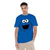 Sesame Street Unisex Adult Cookie Monster Face T-Shirt